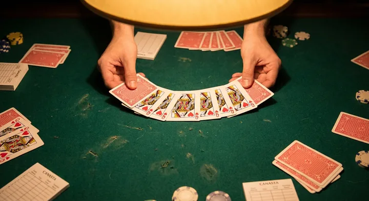 Winning Canasta: going out with every card worked into a meld