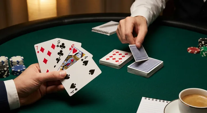 Drawing and discarding in Dummy Rummy: taking a card, then throwing one away