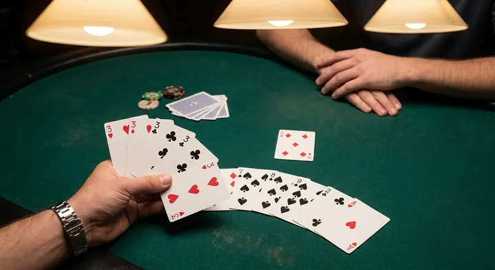 Winning Oklahoma Gin: going out with every card worked into a meld