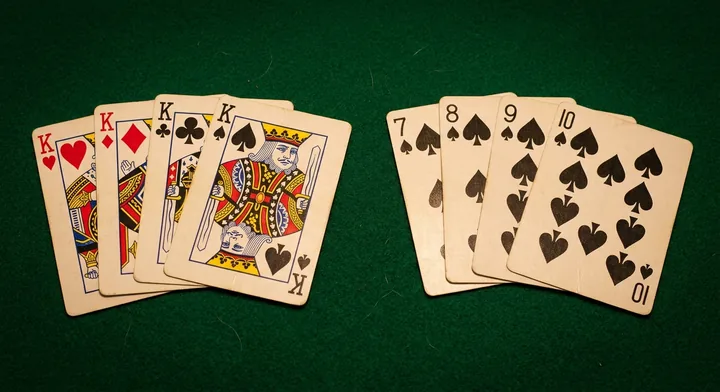 Melds in Rummy: a set of matching ranks and a run of one suit